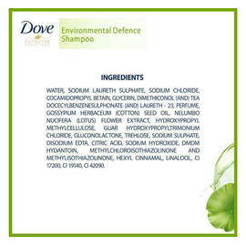 Dove Shampoo Environmental Defense 340ml, 4 image