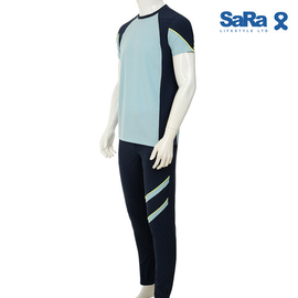 SaRa Men's Sport Swear Set (MSJ11YEAB-Sky blue), Size: M, 2 image