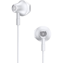 Lenovo HF140 Wired Earphones with Microphone - White