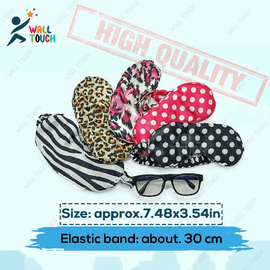 Silk Blindfold Eye Mask For Sleeping at Daylight Or Travelling; Soft & Comfortable with fiber inside 5 Type Of Design in 1 SET (Total 5 Pcs), 7 image