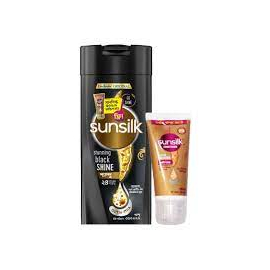 Sunsilk Shampoo Stunning Black Shine 350ml Conditioner Free
