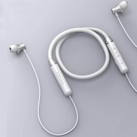 Lenovo HE05 Neckband Bluetooth Headset-White, 3 image