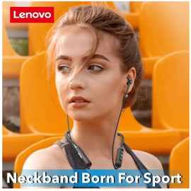 Lenovo QE08 Neckband Wireless Headphone Bluetooth 5.0 Earphone HIFI Stereo Running Waterproof Sport Magnetic Earbuds with Mic, 5 image
