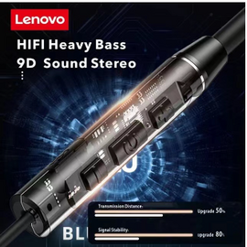 Lenovo QE08 Neckband Wireless Headphone Bluetooth 5.0 Earphone HIFI Stereo Running Waterproof Sport Magnetic Earbuds with Mic, 4 image