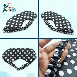Silk Blindfold Eye Mask For Sleeping at Daylight Or Travelling; Soft & Comfortable with fiber inside 1 PC (Random Color), 8 image