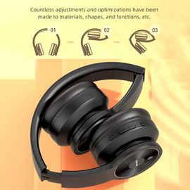 Awei A996BL Wireless Headset With Built-in Microphone Foldable Noise Cancellation, 3 image