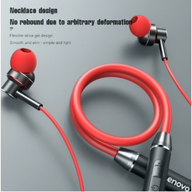 Lenovo HE06 Wireless Headphones Mini Smart Bluetooth 5.0 In-Ear Music Headset with Mic Neck Hanging Handsfree Earbuds, 2 image