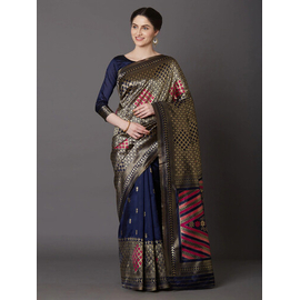 Printed Silk Saree With Blouse