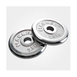 Dumbbell Combo 3 - Silver Plates With Two Silver Stick- 20kg, 2 image