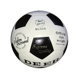 Football size 5- DEER- Black and White