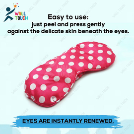 Silk Blindfold Eye Mask For Sleeping at Daylight Or Travelling; Soft & Comfortable with fiber inside 1 PC (Random Color), 6 image
