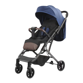 Baby Stroller Travel Pram Y1- Blue & Grey