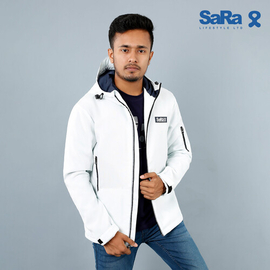 SaRa Mens Jacket (MJK22WJC-White), Size: M