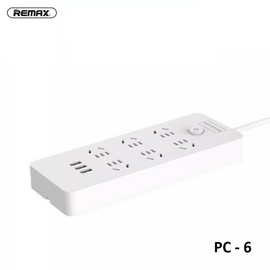 Remax PC-6 New Standard USB Power Strip Safety Protection Gurrented With Extension Cord 1.8M For PC Laptop Mobile