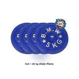 Blue Dumbbell Plate 5 kg with Stick