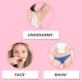 Veet Easy Gel Bikini & Underarm Wax Strips upto 28 Days of Smoothness Sensitive Skin, 3 image