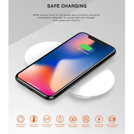 LDnio PW1003 10000mAh Universal Wireless charger (Qi- Compatible) USB Li-Polymer Slim Powerbank with output port For Xiaomi iPhone Mobile Phone