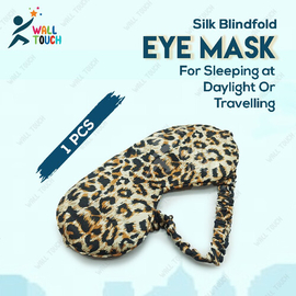 Silk Blindfold Eye Mask For Sleeping at Daylight Or Travelling; Soft & Comfortable with fiber inside 1 PC (Random Color), 2 image