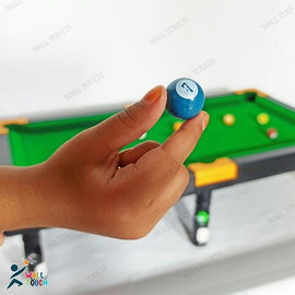 Mini Snooker-Billiards-Pool Table Game Billiard Table Set Children'S Play Sports Toy With Balls, Cue, Chalk, Billiard Table, 8 image