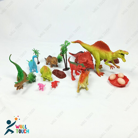 Dinosaur Rubber Toy Head Perfect Gift Clear Texture Dinosaur Model Toy for Playing