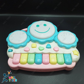 Drum Keyboard Musical Piano With Colorful Night Light K-ids Piano Music Sounding Keyboard Piano Baby Playing Type Musical Instruments Early Educational Toys For Children, 8 image