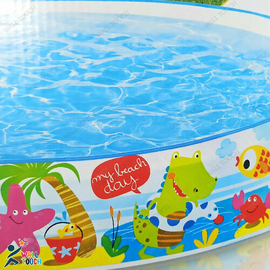 Kids Baby Children Inflatable Swimming Pool Bath Tub Portable Outdoor Summer Water Fun Play Toy (6 Feet / 5 Feet), 4 image