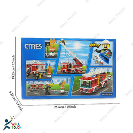 Play and Learn Educational Brain Development Cities Block Fire Truck Lego Building Set For Kids -225 Pcs, 7 image