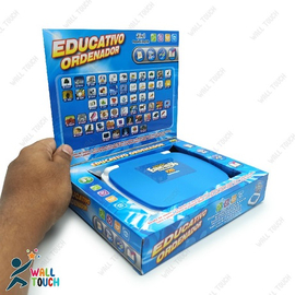 Educative Educlational Computer and Learning ABCD Words & Number Battery Operated Kids Laptop with LED Display and Music