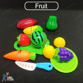 Play Food Grade High Quality Plastic Toys FRUIT / VEGETABLE Cutter Set Kits Early Educational Toys For Toddlers Boys Girls Kids, 3 image