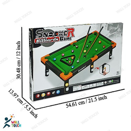 Mini Snooker-Billiards-Pool Table Game Billiard Table Set Children'S Play Sports Toy With Balls, Cue, Chalk, Billiard Table, 2 image