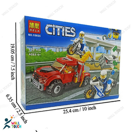 Play and Learn Educational Brain Development Cities Block LEGO Building Set For Kids -158 Pcs Model: 10655, 4 image