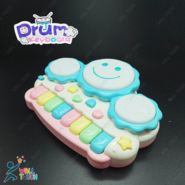 Drum Keyboard Musical Piano With Colorful Night Light K-ids Piano Music Sounding Keyboard Piano Baby Playing Type Musical Instruments Early Educational Toys For Children