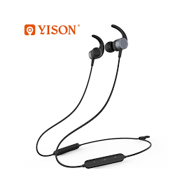 Yison E17 Neck BT Earphone Ipx5 Waterproof Sweatproof Wireless In Ear Headphone Black