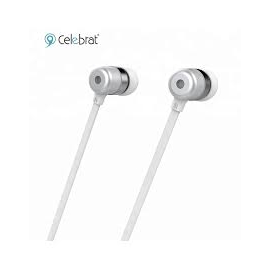 Yison G2 Flat Wire Metal Earphone In-Ear Style Super Bass 3.5mm With Mic White, 2 image