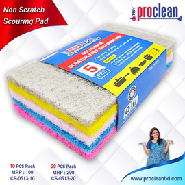 Colorful Scratch Free  Scouring Pad 5pcs