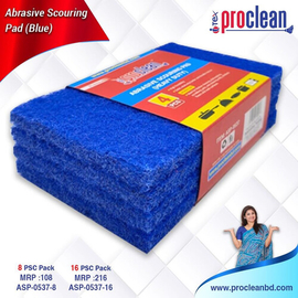Abrasive Scouring Pad - Blue 4pcs