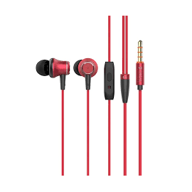 Celebrat G5 In-Ear Wired Earphones – Red