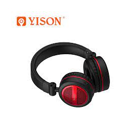 Yison B4- Red Portable Wireless Overhead Foldable Headphone, 2 image