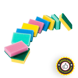 Colorful Sponge Scouring Pad  ( Big) 6pcs, 2 image