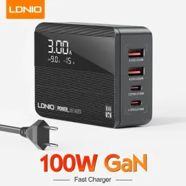LDNIO 100W High Power Multiple Super fast Charger QC4+ LED PD A4809C, 2 image