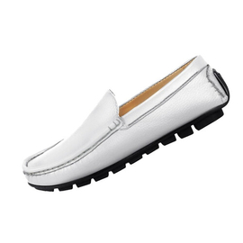 White Leather Loafer SB-S158, Size: 39, 4 image