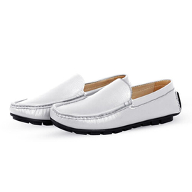 White Leather Loafer SB-S158, Size: 39, 3 image