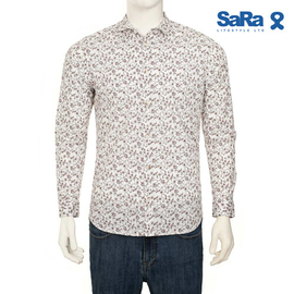 SaRa Mens Casual Shirt (MCS253FC-Printed), Size: S