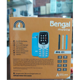 Bengal BG01 Dual Sim Mini Phone With Warranty - Gold, 3 image