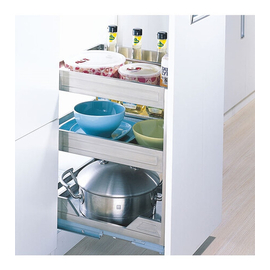 Wellmax Kitchen Cabinet Drawer Spice Rack Stainless Steel, 2 image