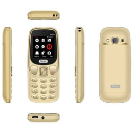 Bengal BG01 Dual Sim Mini Phone With Warranty - Gold, 2 image