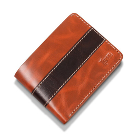 Oil Pull Up Leather Striped Wallet SB-W150