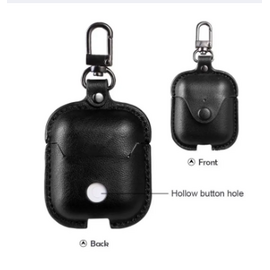 Leather case Portable Protective Cover for Apple AirPods