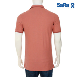 SaRa  Mens Polo Shirt (MPO162FKD-Terracotta), Size: S, 3 image