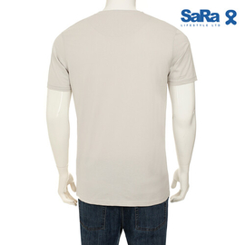 SaRa Mens T-shirt (MTS432FK-Grey), Size: S, 3 image